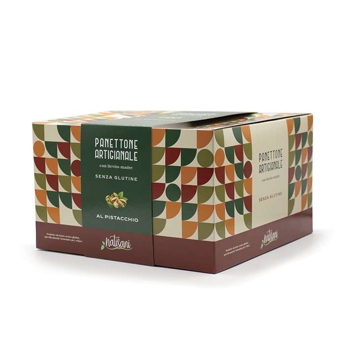 Panettone al pistacchio senza glutine natisani